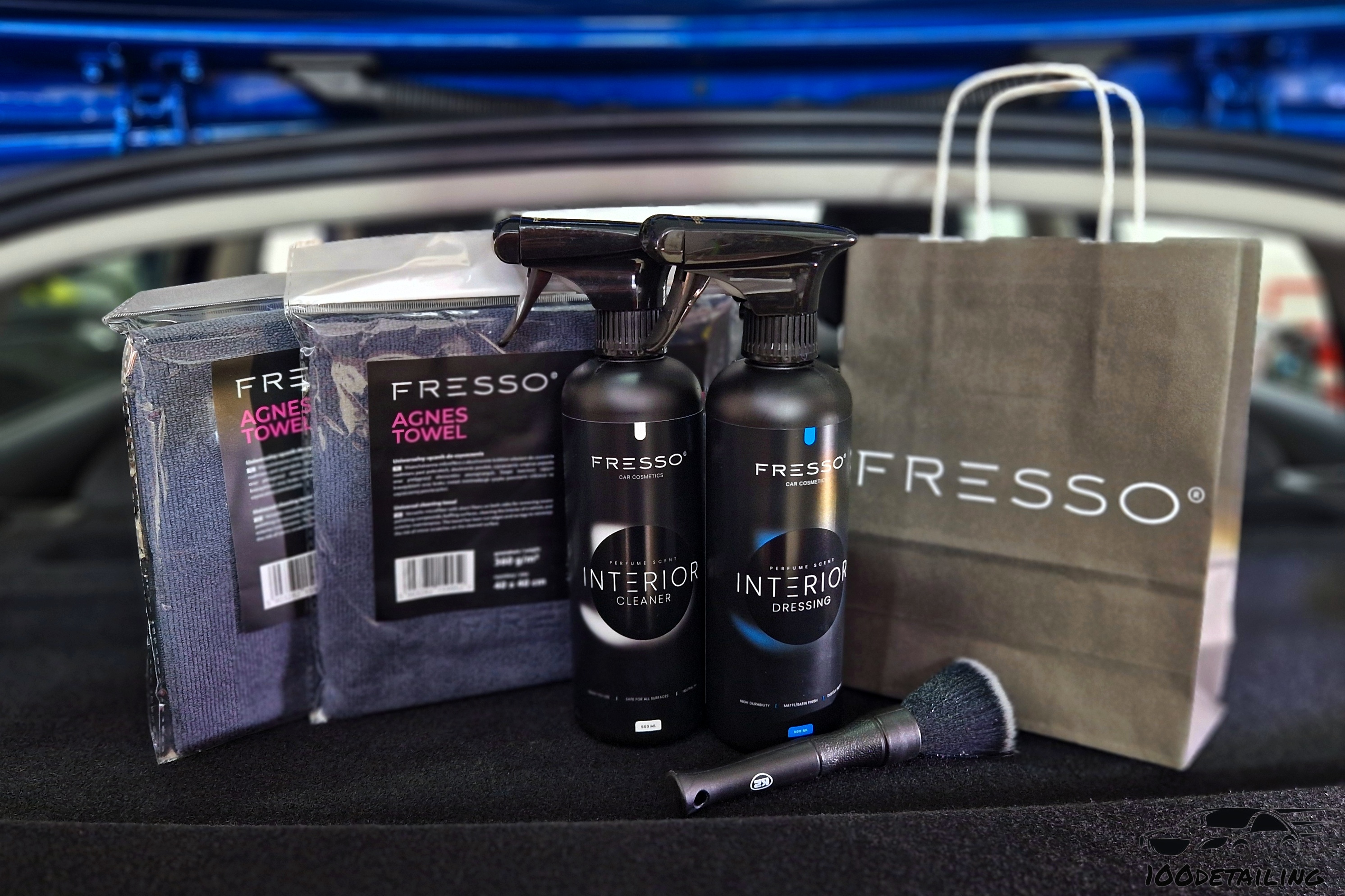 Fresso velká sada pro čištění interiéru +Černé vinylové rukavice 5.0g – nepudrované